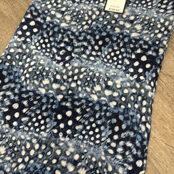 BCBGMaxAzria Navy and White Long Sleeve Dress Size XXS NWT - Picture 5 of 5